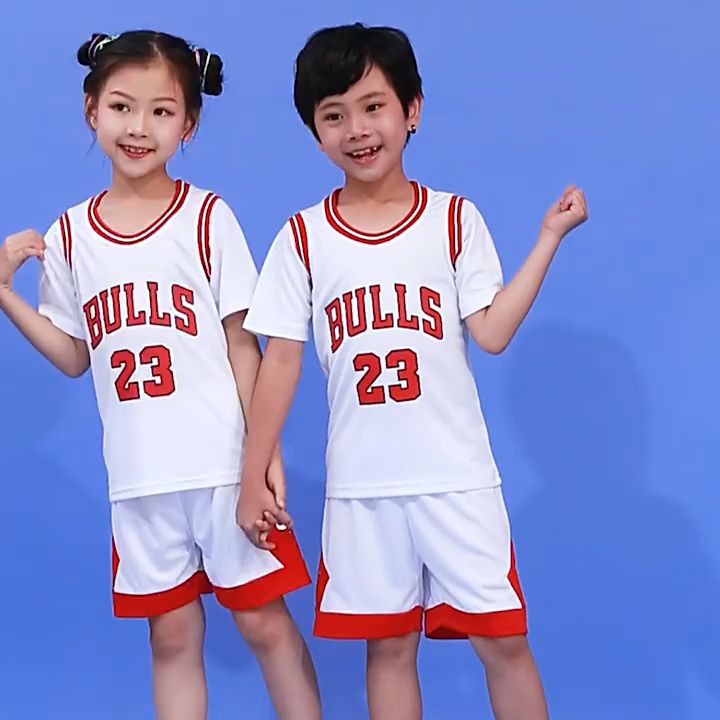 Kids Boy Girl Basketball Kit Training Suit Sport Vest Shirt Shorts