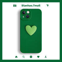 เคสโทรศัพท์มือถือลายหัวใจสีเขียวเหมาะสำหรับ iphone13 /pro/max iPhone 15เคสป้องกันการตกแบบย้อนยุคสำหรับ14 11 x/xs คลุมทั้งเครื่องสำหรับผู้หญิง XR 8PLUS นิ่ม15P ซิลิโคนสำหรับ14Pro