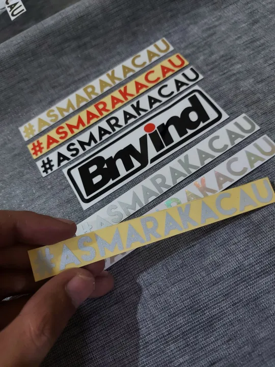 STIKER STICKER ASMARAKACAU STIKER ASMARA KACAU STICKER MOTOR STICKER ...