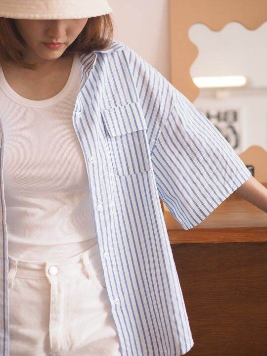 stripe-shirt-เสื้อเชิ้ตลายทาง