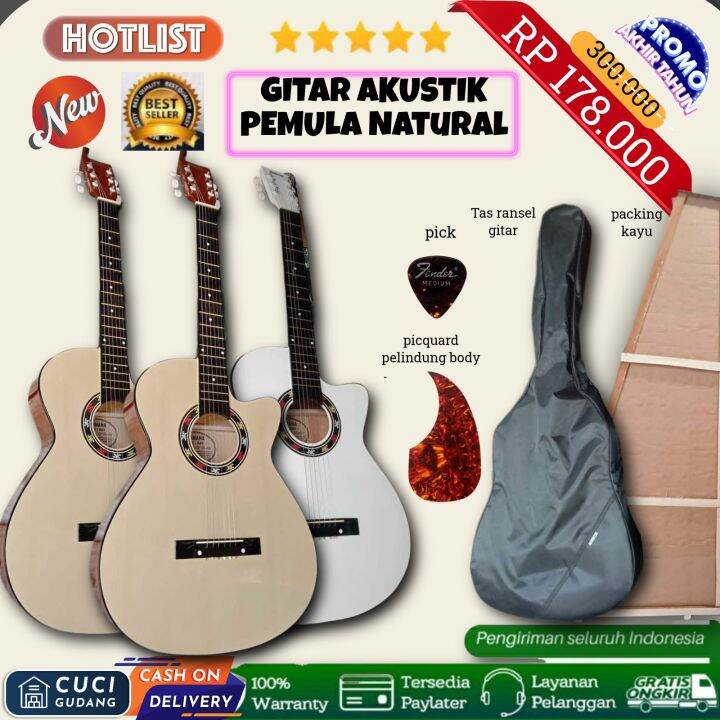 Gitar Akustik Yamaha Natural Pemula Mantull Lazada Indonesia