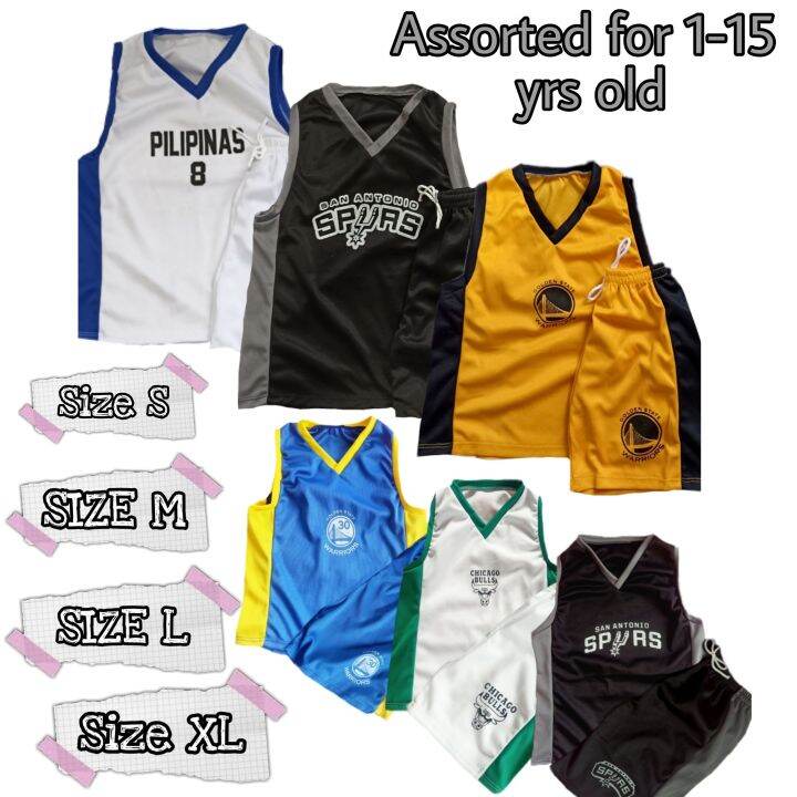 BASKETBALL JERSEY (pairs) NBA TEAMS for kids 115 years old Lazada PH
