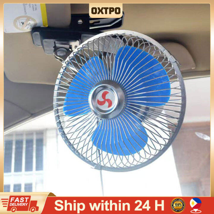 12V 24V Portable Cooling Car Fan Window Dashboard Mini Vehicle Cooler