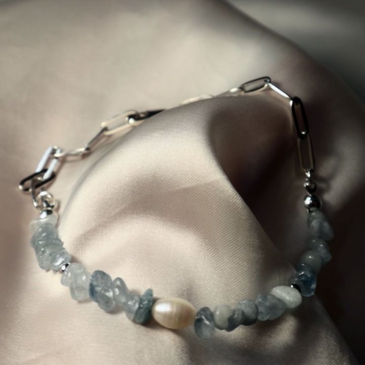 กำไลหิน-gratia-อความารีน-aquamarine-และไข่มุก-pearl