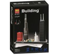 LEGO Lego Building Street View 21033 Chicago Landmark Assembled Building Block Toy Gift Decoration Collection Model