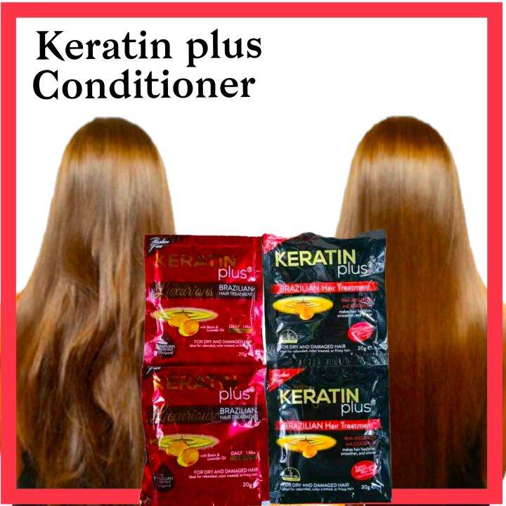 KERATIN Plus Hair Conditioner 12 Sachets Smooth and Damage Repair BY