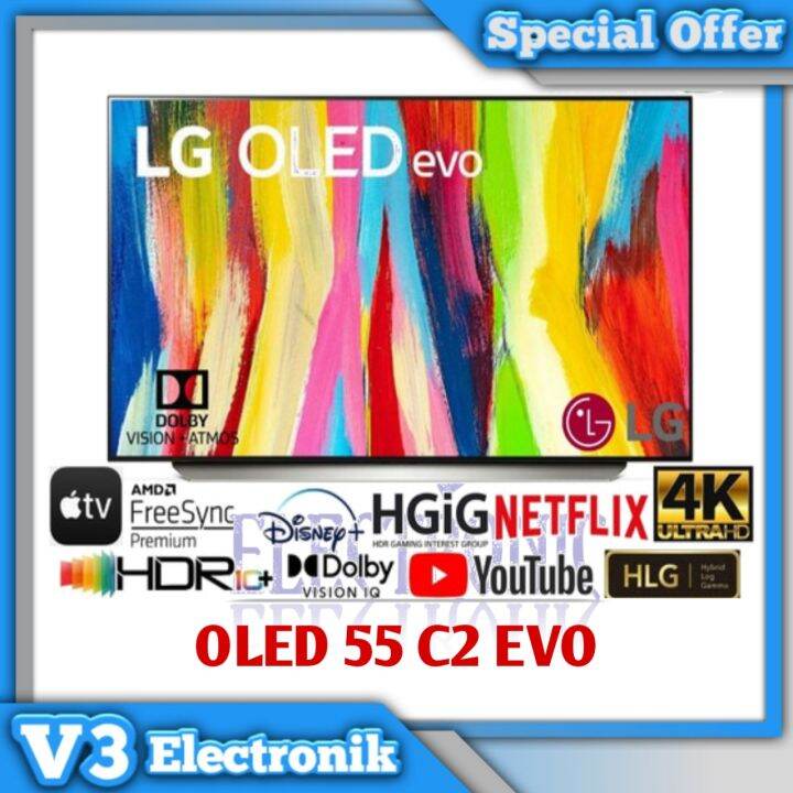 LG OLED EVO TV 55 C2 PSA Dolby VisionAtmos 4K Lazada Indonesia