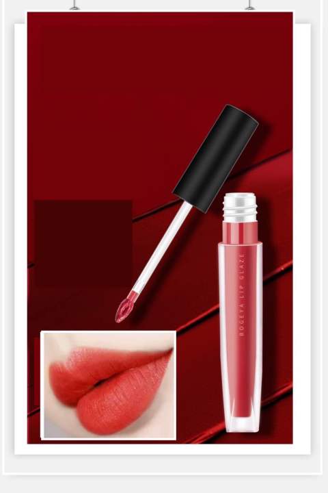 b2186-red-velvet-lip-glaze-ลิปสติก-เนื้อแมตต์-กํามะหยี่-เนื้อแมตต์