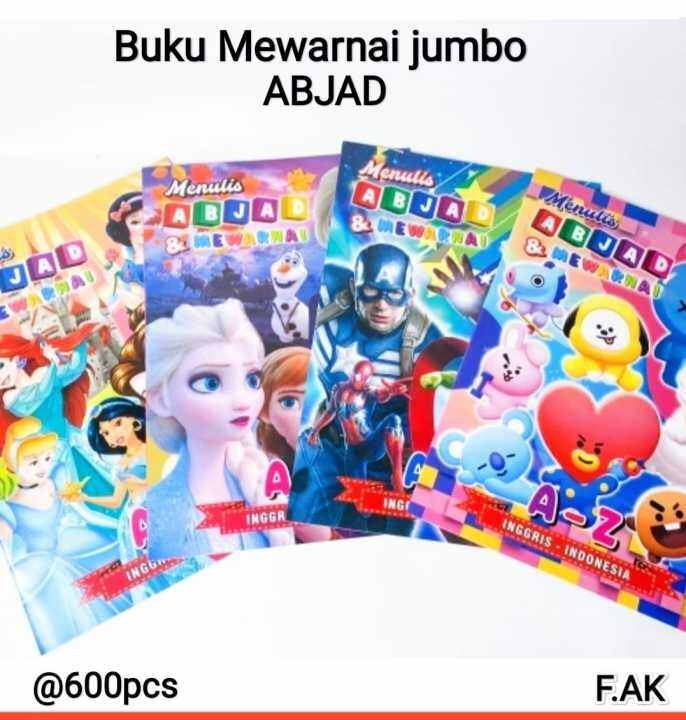 Buku Mewarnai Jumbo Abjad | Lazada Indonesia