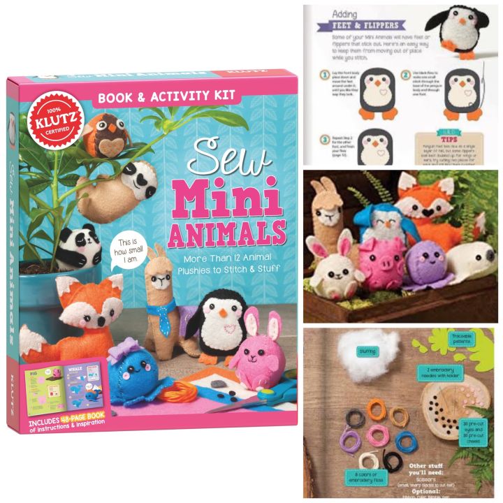 Klutz Sew Mini Animals Activity Kit