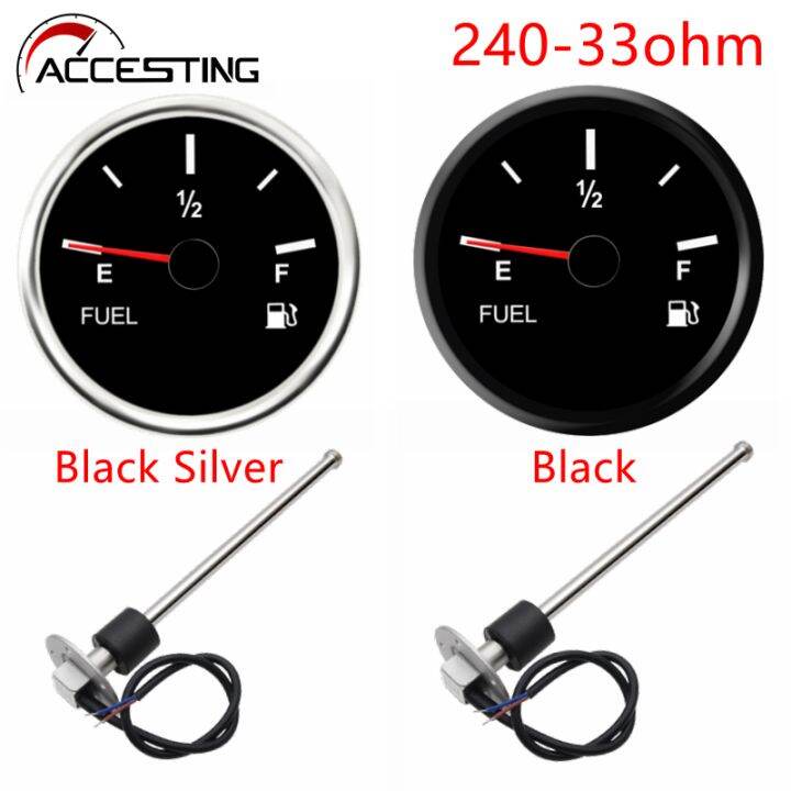 52mm 24033ohm Fuel Level Gauge Water Tank Level Gauge EmptyFull