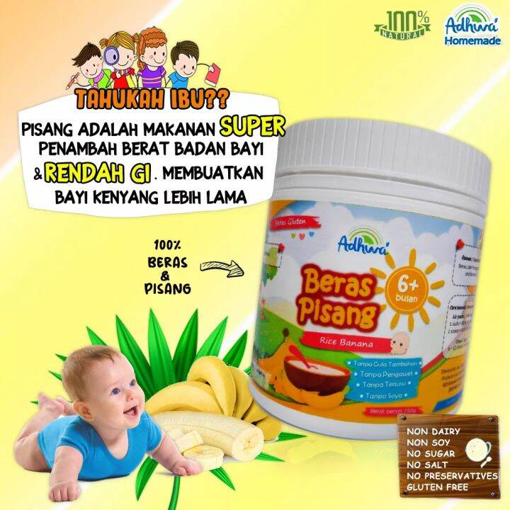 Baby Food Adhwa Travel-friendly Organic Gluten free🔥READY-STOCK🔥24H ...