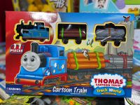 รถไฟโทมัส Thomas รถไฟคลาสิก วิ่งรางพร้อมโบกี้ ใส่ถ่าน มี 11 ชิ้น