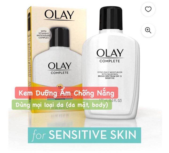 🔆kem Dưỡng Ẩm Chống Nắng Olay Complete Spf 15 Cho Da Mặt 177ml 🔆 Lazada Vn