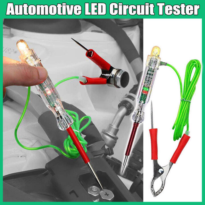 Automotive LED Circuit Tester 624V Test Light with Dual Probes 47 Inch