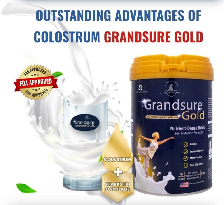 Grandsure Gold Milk Colostrum Adult Nutritional Supplement For Bones And Muscles 400g Lazada Ph