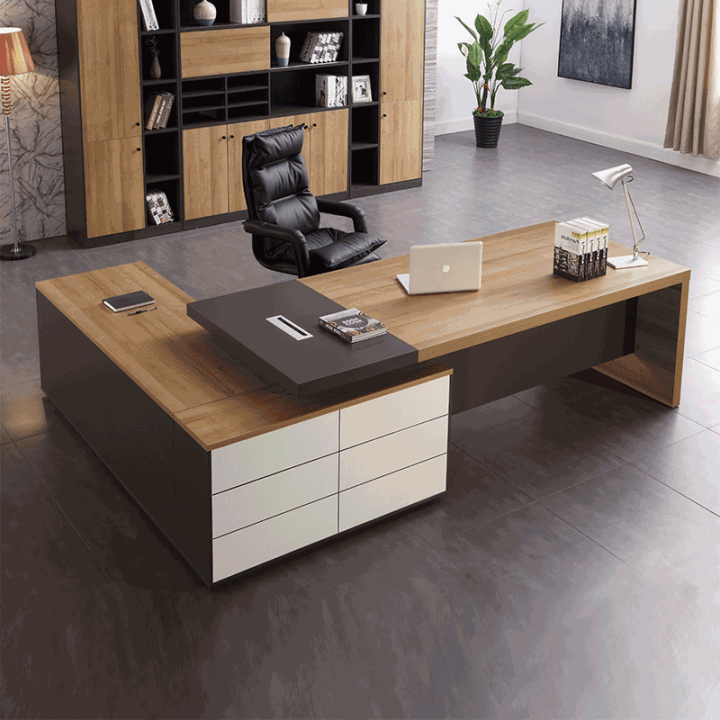 Office Desk Boss Desk Office Desk for Boss Minimalist Modern Boss Table ...