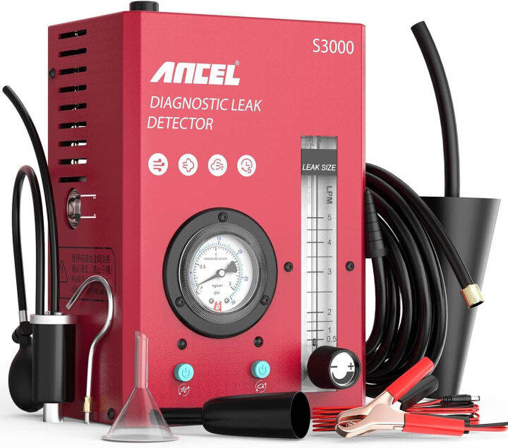 ANCEL S3000 Macchina Del Fumo Per Auto - Rilevatore Perdite EVAP, 12V, Con Manometro E Flussometro, Per Veicoli E Barche - Foto 9