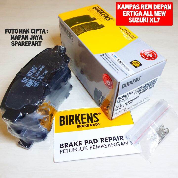 BIRKENS BRAKE PAD KAMPAS REM DEPAN SUZUKI ALL NEW ERTIGA 2018 / XL7