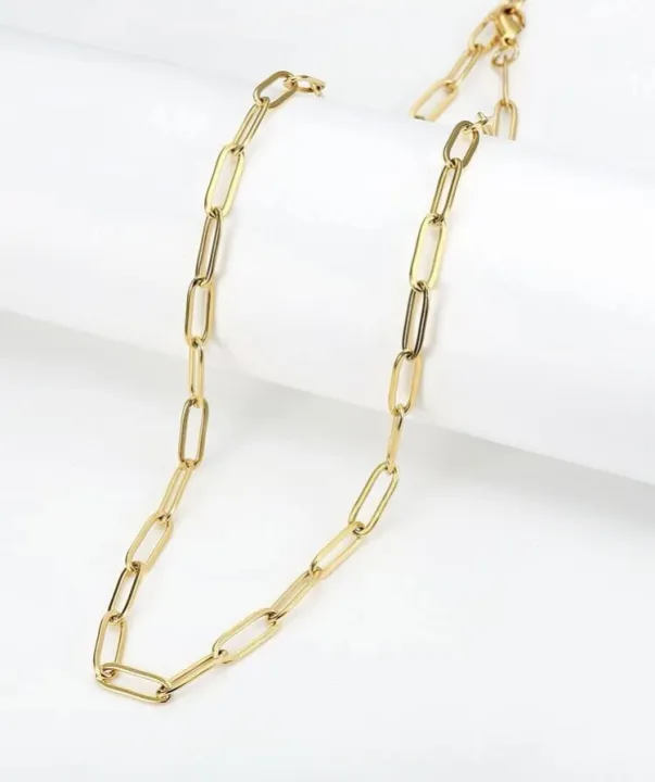 Paper clip chain choker necklace Lazada PH