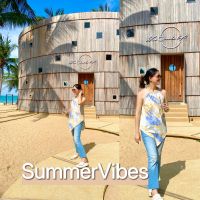 SummerVibes Davi Nature เสื้อสายเดี่ยว เสื้อน่ารักเสื้อผ้าเที่ยวทะเล เสื้อผ้ามินิมอล เสื้อสไตล์เกาหลี เสื้อสไตล์ญี่ปุ่น เสื้อพาสเทล