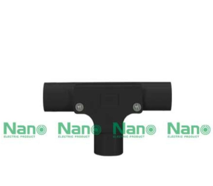 ข้อต่อสามทางเเบบมีฝา NANO 32 มม. สีดำ (100 ชิ้น/กล่อง) NNIT32MB