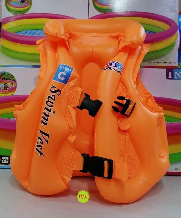 INFLATABLE SWIM VEST FOR KIDS AGE 3 to 6y.o No Warranty Lazada PH