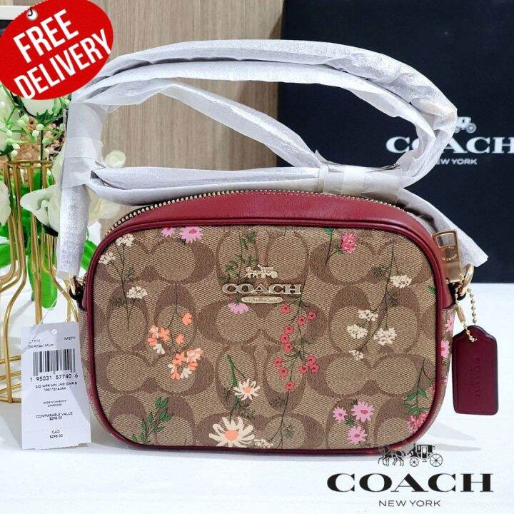 กระเป๋าสะพาย Coach CA719 Mini Jamie Camera Bag In Signature Canvas ออก