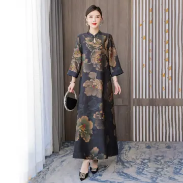 Chinese style sale silk dress