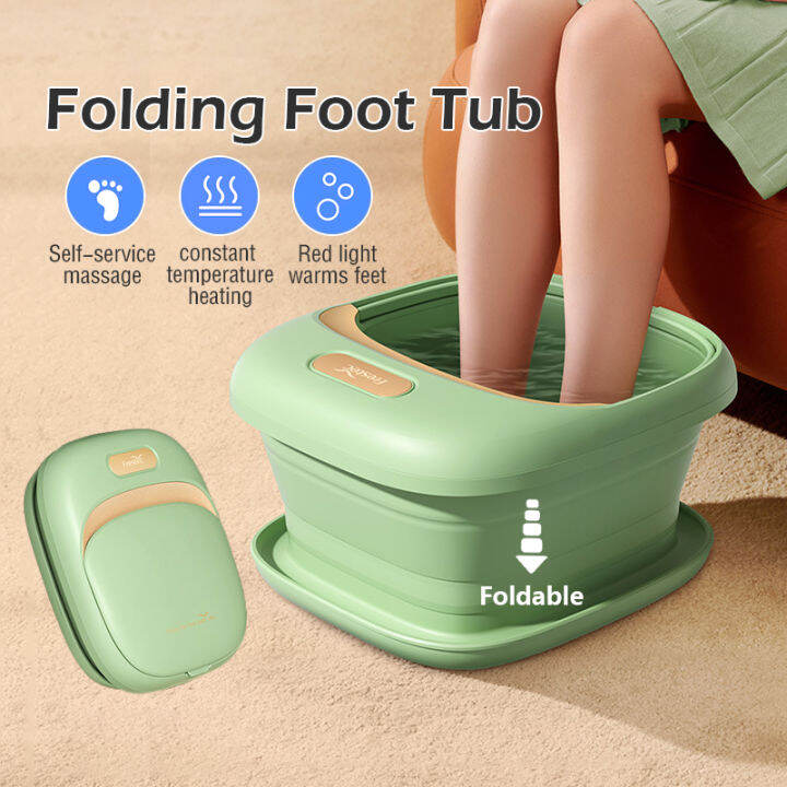 (Ready Stock + Free Bath Bag) Portable Electric Foot Bath Bucket UK