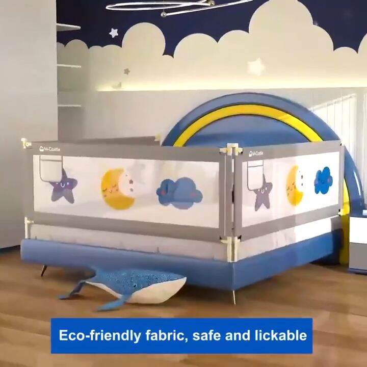 【Free Shipping】Bed Fence for Baby Queen/King Size Slide Down Safety Bed