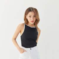 Venus Top (Black - line white)