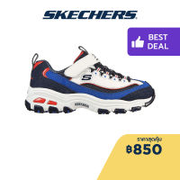 Skechers สเก็ตเชอร์ส รองเท้าเด็กผู้ชาย รองเท้าผ้าใบ Boys DLites Shoes - 403825L-WBL