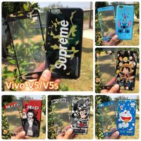 เคสและฟิล์ม Vivo V5/V5s เคสฟิล์มลายการ์ตูน เคสหมีพูห์ เคสมินเนี่ยน เคสโดเรม่อน เคสสติช เคสคิตตี้ เคสแมนยู เคสAdidas เคสมิกกี้เม้าส์ เคสวันพีช