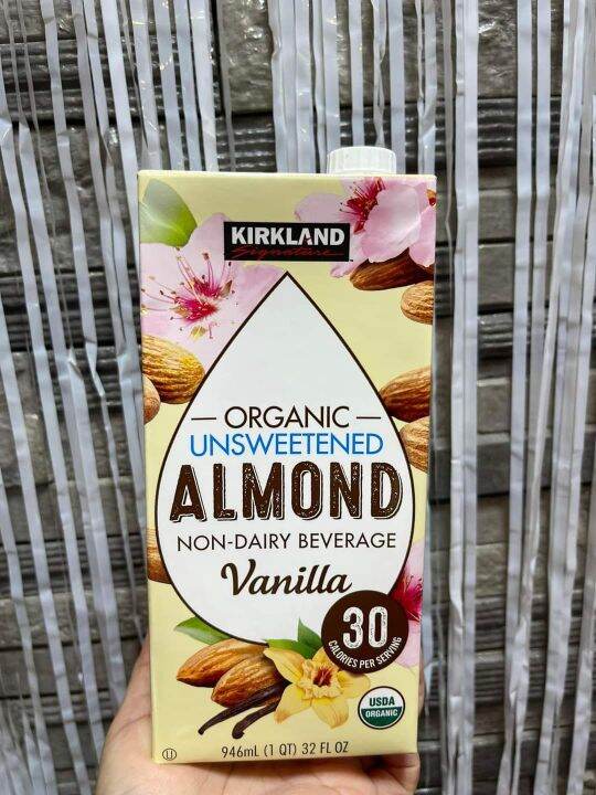 kirkland organic unsweetened almond vanilla 946ml Lazada PH