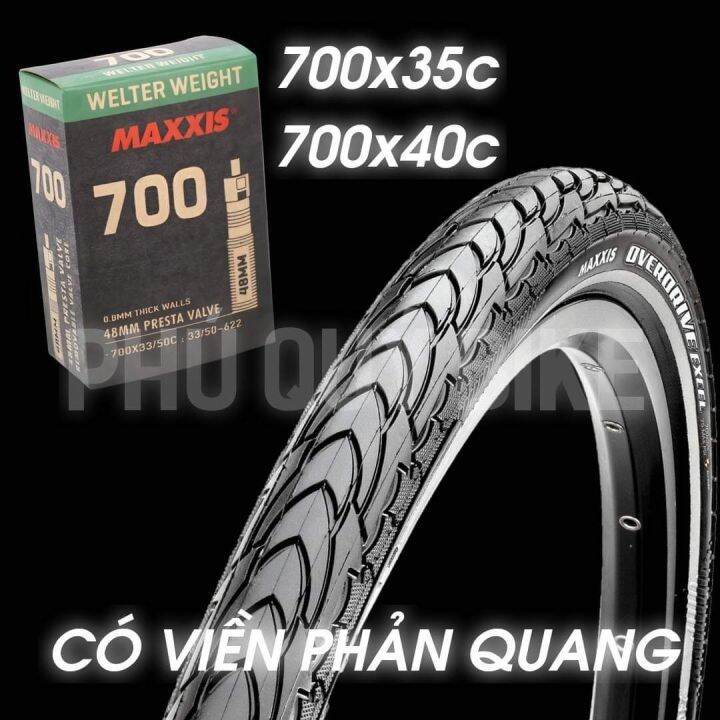 Vỏ Trekking 700x35c 700x40c Maxxis OVERDRIVE EXCEL Viền Phản Quang ...