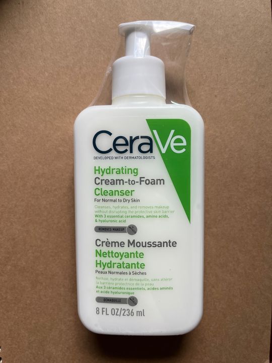 Cerave hydrating cream to foam 236 ml หมดอายุปี 26