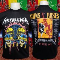 เสื้อวง METALLICA วงร็อค ไม่มีตะเข็บข้าง คอฟิต ป้ายUSA เสื้อวินเทจ  เสื้อวง90 เสื้อทัวร์ วงร็อคต่างประเทศ