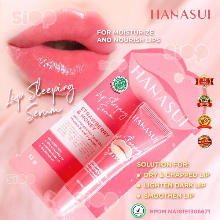 HANASUI Lip Sleeping Serum 12gr Lazada Indonesia