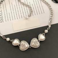 Chocker chanel white pearl heart อะไหล่สีเงิน เกรดออริ ใส่สลับแท้