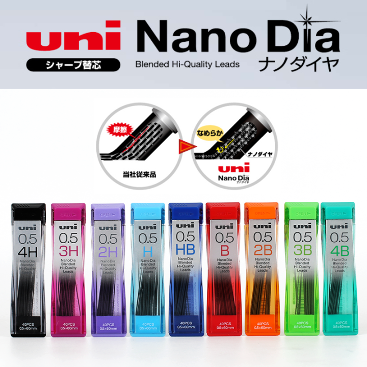 ไส้ดินสอญี่ปุ่นไส้ดินสอ-nano-dia-ไส้ดินสออัตโนมัติไม่หักง่ายต่อการหักไส้ดินสออัตโนมัติ