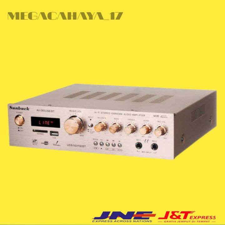 Power Amplifier Karaoke Home Theater Sunbuck Eq Bluetooth Lazada