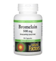 ??ของแท้100% พร้อมส่ง Natural Factors Bromelain 500mg pineapple enzyme 90 capsules