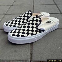 แวน สลิป ออน แวนตาราง แวนสวม แวนเปิดส้น vans slip checkerboard