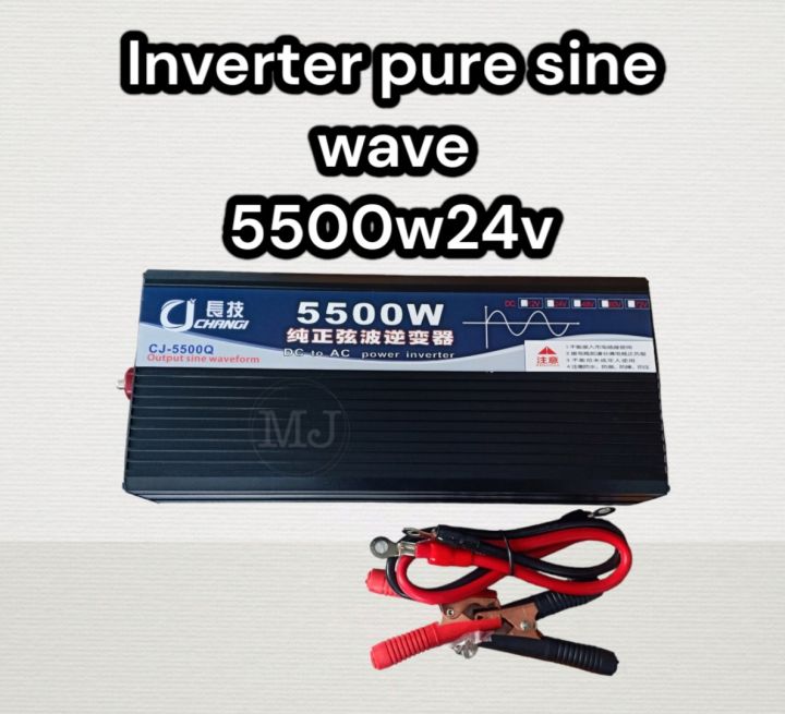 อินเวอร์เตอร์เพียวซายเวฟ 5500w24v CJ Inverter pure sine wave 💯 สำหรับงานโซล่าเซลล์ เครื่องแปลงไฟฟ้า