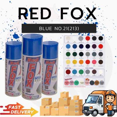 Red Fox ของแท้100% สีสเปรย์ เรดฟ๊อกซ์ เอนกประสงค์ ขนาด400CC. สีสเปรย์ คุณภาพสูง สเปย์พ่นสี