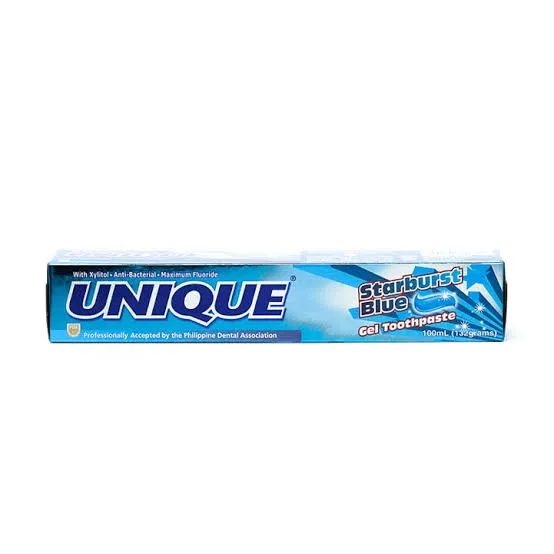 Unique Toothpaste Gel Blue Starburst 100ml Lazada PH