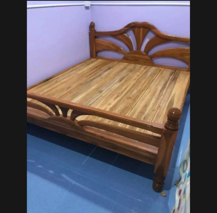 เตียงใบพัดนอน5-6-ฟุต-ไม้สักแท้100-ส่งฟรียกเว้นภาคใต้