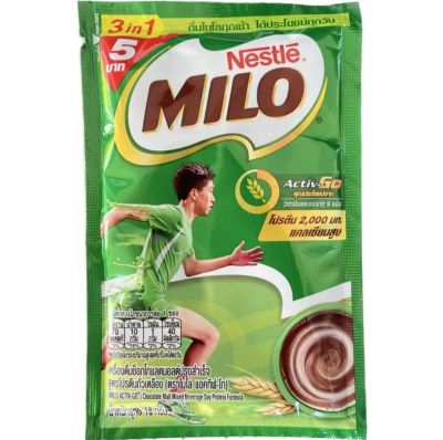MILO ไมโล แอคทีฟ-โก 3อิน1 เครื่องดื่มช็อกโกแลตมอลต์ สูตรปกติ 18 กรัม