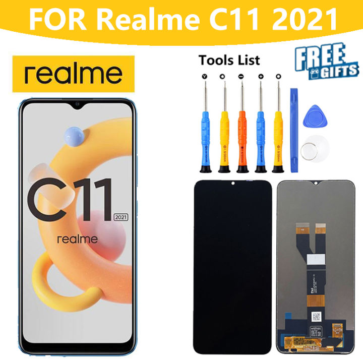 652 Cho Realme C11 2021 Rmx3231 Màn Hình Cảm ứng Lcd Linh Kiện Màn Hình Số Hoá Bộ Phận Thay 5223